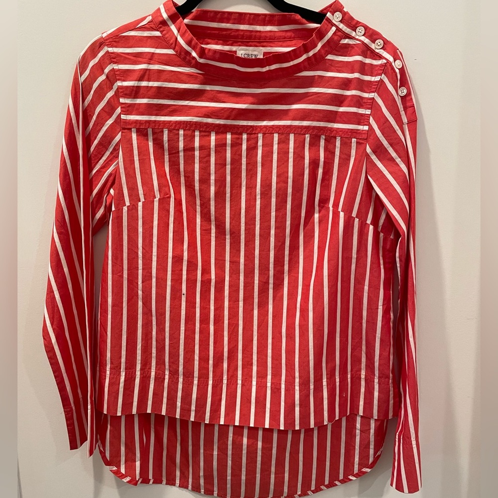 J. Crew Sleeve Shirt Blouse // Work Luncheon Clothing // Size 2 NWT